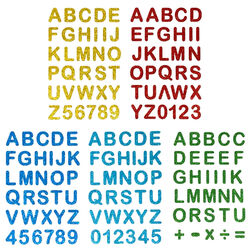 160x Buchstaben Sticker Alphabet ABC Aufkleber Bunt für Schuleinführung Basteln