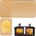 200 Stück Airfryer Backpapier, Backpapier für Heißluftfritteuse, Rechteck Backpa
