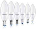 6 LED Leuchtmittel E14 Kerze Energiespar-Lampe Lampen 5W  Glüh-Birne SET