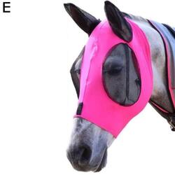 Pferd Anti Fliegenmaske Kapuze Vollgesichtsnetz Schutz Anti-UV HOT  FAST