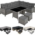 XXL Polyrattan Sitzgruppe Lounge Set Eck Sofa Gartenmöbel Garten Garnitur Möbel
