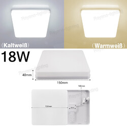12W-72W LED Deckenleuchte Ultraflach Panel Deckenlampe Wohnzimmer Schlafzimmer✔kaltweiß/Warmweiß/Dimmbar/RGB✔16W/20W/28W/36W/48W/60W