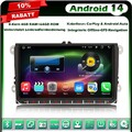 9" Android 14 64GB Navi Autoradio CarPlay für VW Polo Jetta Golf 5 Passat Tiguan