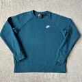 Nike Sweatshirt Damen S Hoodie Sweater Pullover Essentials Blau Sport Gym Casual