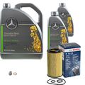 BOSCH Ölfilter 7 L für Mercedes Öl 5W-30 229.52 C-Klasse T-Model GLK-Klasse
