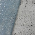 Organza Stoff Bedruckt Glitzer Deko Bekleidung Karneval Fasching Meterware