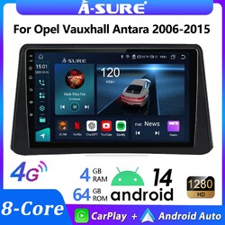 8 Core 4+64G Android14 Radio GPS NAV CarPlay Autoradio Für Opel Mokka 2012-2016