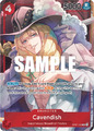 One Piece Romance Dawn Cavendish Alt Art OP01-008 Near Mint english