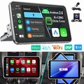 KAM 8-Kern 4G 10.1" Autoradio Carplay 6+128G Android 13 1 DIN Drehbar Bildschirm