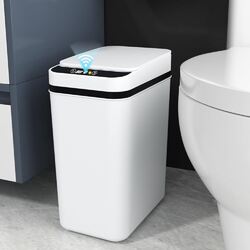 12L Automatik Sensor Mülleimer Abfalleimer Papierkorb Küche Wasserdicht w/Deckel