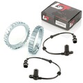 2x ABS-Sensor und ABS-Ring Set Vorderachse 29 Zähne für OPEL CORSA C