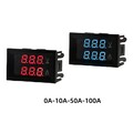 Mini Digital Voltmeter Amperemeter DC 100V 10A,50A,100A Blau & Rot Dual LED