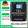 100A MPPT Solar Laderegler Ladegerät Controller Panel Regler 12V-48V Solarladere