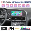 DAB+6+128G Android14 Autoradio CarPlay GPS Navi Für AUDI A6 C6 MMI 2G 2005-2009