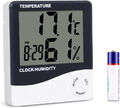 Mini Wetterstation Thermometer Hygrometer Zeit Luftfeuchtigkeit Temperatur