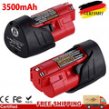 2X 12 Volt Für Milwaukee M12B2 Akku 3,5Ah Lithium Ion Akku Li-Ion 4932430064 12V