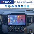 DAB+ 64GB Carplay Autoradio Android 15 Für Toyota RAV4 2013-2018 GPS WiFi BT KAM