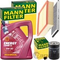 MANN INSPEKTIONSPAKET+5L MANNOL NRG 5W-30 ÖL passend für VW PASSAT B5 3B2 TDI