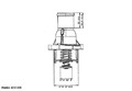 BORGWARNER (WAHLER) THERMOSTAT 92°C MIT DICHTUNG passend für FIAT STILO OPEL