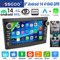 DAB+ 4+64G Android 14 Autoradio GPS Navi Für Opel Astra H G Corsa C D Zafira A B