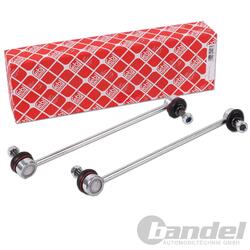 2x FEBI KOPPELSTANGE PENDELSTÜTZE VORDERACHSE passend für OPEL ADAM + CORSA E