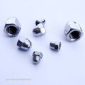 50 Hutmuttern hohe Form DIN 1587 Edelstahl V2A M3 M4 M5 M6 M8  hoch Hutmutter
