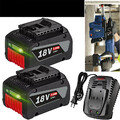 12,0Ah 6,0Ah Akku für Bosch 18V Professional / Ladegerät GBA GSR BAT618 Batterie
