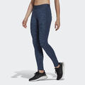 adidas Leggings Leggins 3 Streifen Tight Damen Sporthose Hose Print blau Yoga S
