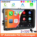 Autoradio Apple Carplay für VW T5 Passat CC B6 B7 9" Android 13 GPS RDS Navi FM