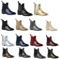 893785 Damen Gummistiefel Lack Stiefeletten Chelsea Boots Regenschuhe Mode