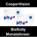 3er, 6er oder 2 x 6er Box Biofinity Monatslinsen Night & Day von Cooper Vision