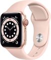 Apple Watch Series 6 [GPS + Cellular, inkl. Sportarmband sandrosa] 40mm Alumin A