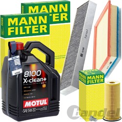 MANN INSPEKTIONSPAKET+5L MOTUL 5W-30 ÖL passend für VW SHARAN ALHAMBRA 1.9 TDI