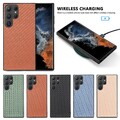 Carbon Fiber Handy Schutz Case Cover Hülle für Samsung S25 Edge S25 S24 S23 FE