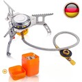 3500W Gas Campingkocher Winddicht Camping Gaskocher mit Piezozündung Outdoor