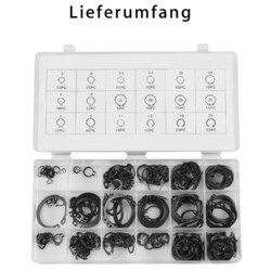 300x Seegering Sortiment Set 3-32mm Sprengringe Sicherungsring Innen Außen DE