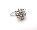 COCKTAIL RING WEISSGOLD 585 DIAMANTEN BLUME GR. 58 JG 950101190400012