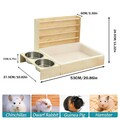 Hase Heukrippe mit Katzentoilette Katzentoilette Tierbedarf Futterkrippe Holz