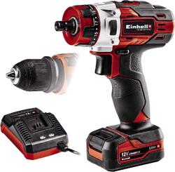 Einhell Akku-Bohrschraub.TE-CD 12/1 X-Li (1x2,0Ah) (Li-Ion, 12 V, 2-Gang-Getrieb