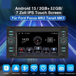 Für Ford Transit MK7 Galaxy MK2 DAB+ Autoradio CarPlay Android 12 GPS RDS USB FM