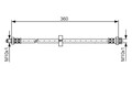 BOSCH Bremsschlauch 1 987 481 002 für CITROËN BOXER DUCATO PEUGEOT FIAT Bus 4x4