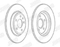 2x Bremsscheibe voll 563177JC JURID für AUDI A4 B9 A4 B9 Avant A4 Allroad B9 A5