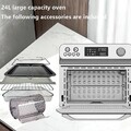 Heißluftfritteuse Airfryer Backofen Grill 1800W 22L Timer schwarzProBake