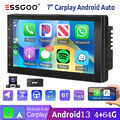 2 DIN 4+64G Android 13 Autoradio Carplay DAB+ GPS Navi Bluetooth WiFi RDS FM KAM