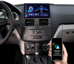 Für Mercedes Benz C Klasse W204 S204 9" Autoradio Android 13.0 GPS NAVI WIFI 32G