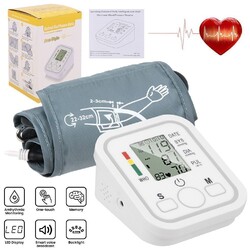 Oberarm Blutdruckmessgerät Digital LCD Pulsmessung Blutdruck Monitor Puls Heim