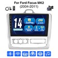 4+64G Android 14 Carplay DAB+ Autoradio GPS NAVI Kamera Für Ford Focus MK2 04-11