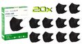20x MedMaXX FFP2 NR Atemschutzmaske auch für Kinder geeignet Größe S schwarz