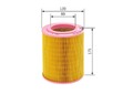 BOSCH Luftfilter F 026 400 061 Filtereinsatz für CR HONDA CIVIC STREAM EP EU 7 5