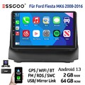 Für Ford Fiesta MK6 2009-2014 64G Android 14 Autoradio DAB+ Carplay KAM GPS RDS